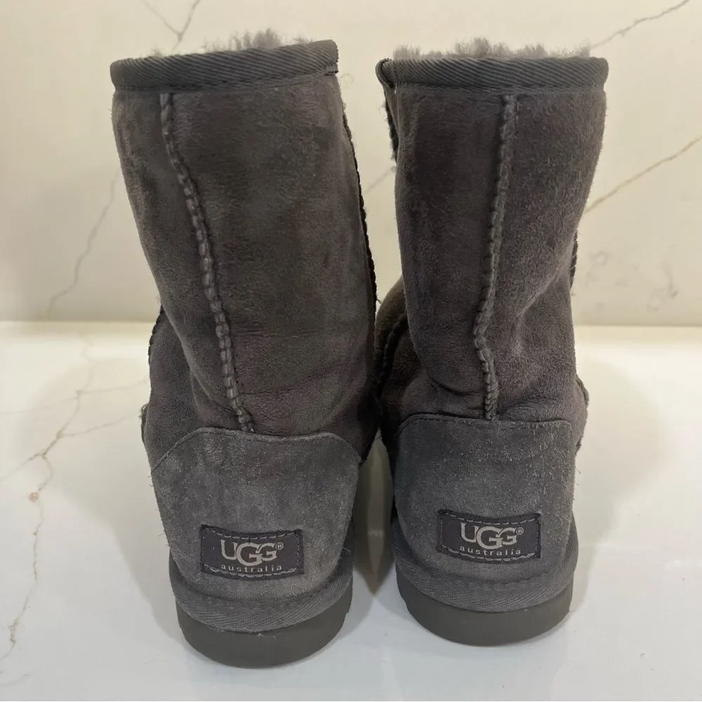 UGG Charcoal Suede Boots